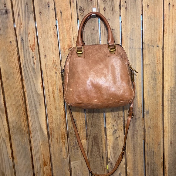Elliott Lucca Brown Leather Satchel - Picture 6 of 14